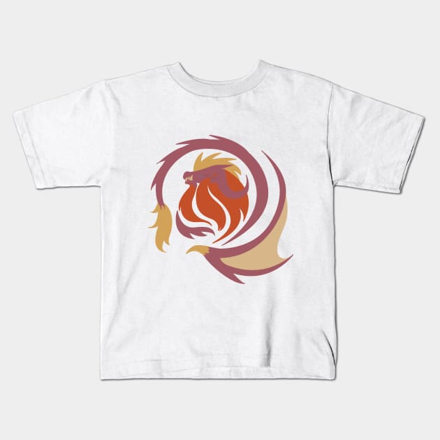 Emperor of Flames - Teostra Kids T-Shirt by kinokashi